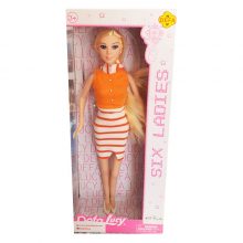 عروسک باربی نارنجی از برند دفالوسی Defa Lucy کد ۸۳۱۵